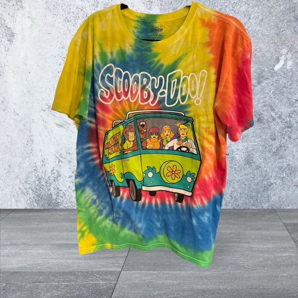Adult Scooby Do Tie-Dye T-Shirt NWT - Picture 1 of 3